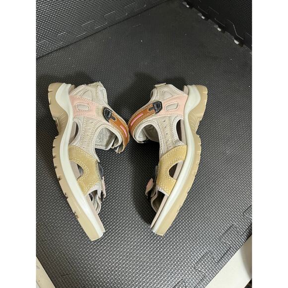 Ecco Offroad Sport Nubuck Sandals Shoes Women's 9-9.5 US EU 40 Multi Color - Picture 4 of 6